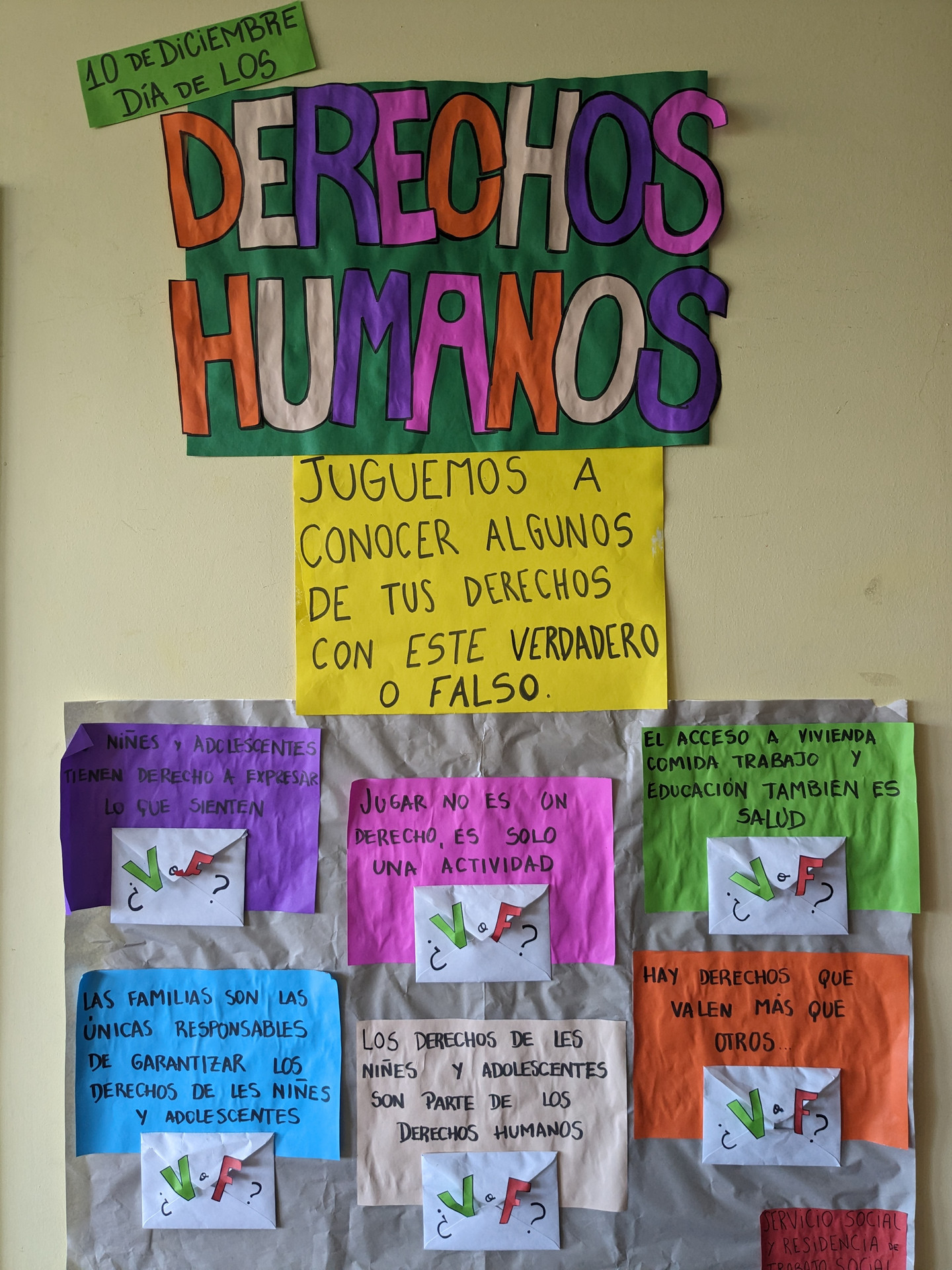 Different colorful posters